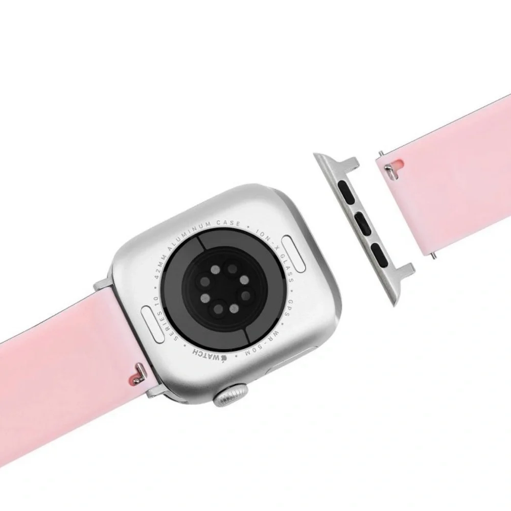 NEW CASE MATE Silicone Watchband Apple Watch Series 1-10/SE PINK